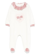 Tutina per neonata La Stupenderia bianco con motivo Teddy Bear e fiocco - Rubino Kids