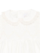 Tutina per neonata Mariella Ferrari bianco con arricciatura - Rubino Kids