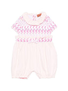 Tutina per neonata Missoni Kids rosa chiaro con motivo a zig zag - Rubino Kids