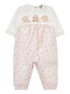 Tutina per neonata Monnalisa rosa con stampa coniglietti - Rubino Kids