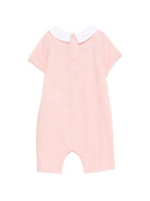 Tutina per neonata Moschino Kids rosa con colletto alla Peter Pan - Rubino Kids