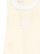 Tutina per neonata Paz Rodriguez gialla con dettaglio fiocco - Rubino Kids