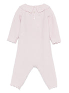 Tutina per neonata Paz Rodríguez rosa con colletto smerlato - Rubino Kids