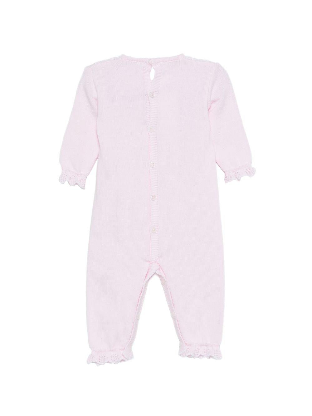 Tutina per neonata Paz Rodriguez rosa con ruches - Rubino Kids