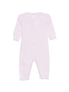 Tutina per neonata Paz Rodriguez rosa con ruches - Rubino Kids