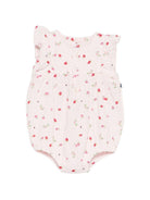 Tutina per neonata Petit Bateau rosa con stampa fiore all - over - Rubino Kids