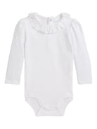 Tutina per neonata Polo Ralph Lauren Kids bianca con colletto con ruches - Rubino Kids