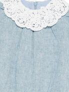 Tutina per neonata Tartine & Chocolat azzurra con dettaglio in pizzo - Rubino Kids