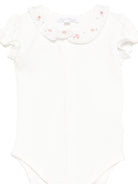 Tutina per neonata Tartine Et Chocolat bianca con colletto alla Peter Pan - Rubino Kids