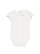 Tutina per neonata Tartine Et Chocolat bianca con colletto in pizzo - Rubino Kids