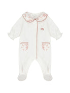 Tutina per neonata Tartine Et Chocolat bianca con stampa a fiori - Rubino Kids