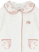 Tutina per neonata Tartine Et Chocolat bianca con stampa a fiori - Rubino Kids