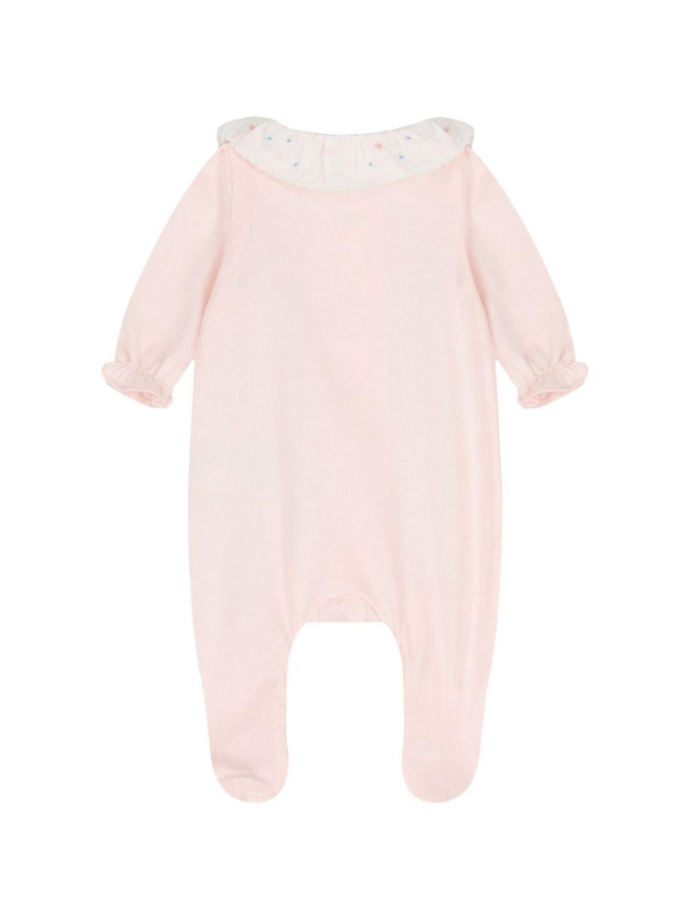 Tutina per neonata Tartine Et Chocolat rosa con ricamo floreale - Rubino Kids