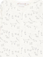 Tutina per neonati Bonpoint bianco con stampa cagnolini all - over - Rubino Kids