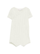 Tutina per neonati Bonpoint verde con lavorazione pointelle - Rubino Kids