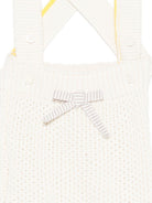 Tutina per neonati Gensami bianca con dettaglio fiocco sul davanti - Rubino Kids