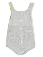 Tutina per neonati Gensami grigia con scollo quadrato - Rubino Kids