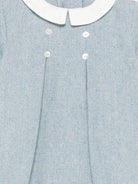 Tutina per neonati Mariella Ferrari azzurra con colletto alla Peter Pan - Rubino Kids