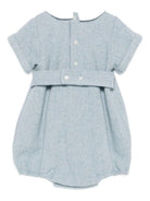 Tutina per neonati Mariella Ferrari azzurra con colletto alla Peter Pan - Rubino Kids