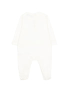 Tutina per neonati Moschino Kids bianca con colletto alla Peter Pan - Rubino Kids