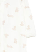 Tutina per neonati Petit Bateau beige con stampa orsetto all - over - Rubino Kids