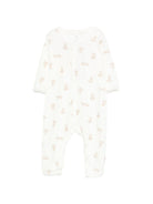 Tutina per neonati Petit Bateau beige con stampa orsetto all - over - Rubino Kids