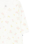 Tutina per neonati Petit Bateau bianca con stampa floreale - Rubino Kids