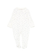 Tutina per neonati Petit Bateau bianca con stampa grafica all - over - Rubino Kids