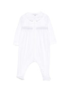 Tutina per neonati Tartine & Chocolat bianco con dettaglio con punto smock - Rubino Kids