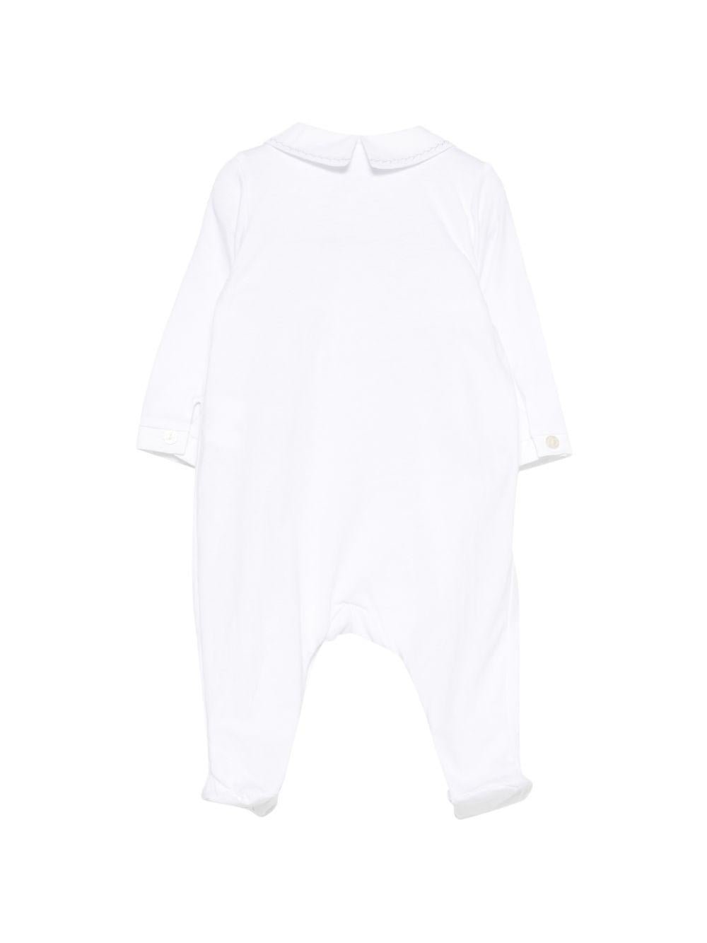 Tutina per neonati Tartine & Chocolat bianco con dettaglio con punto smock - Rubino Kids