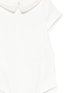 Tutina per neonati Tartine Et Chocolat bianca con colletto a punta - Rubino Kids