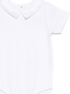 Tutina per neonati Tartine Et Chocolat bianca con colletto a punta - Rubino Kids