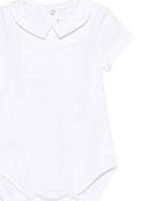 Tutina per neonati Tartine Et Chocolat bianca con colletto a punta - Rubino Kids