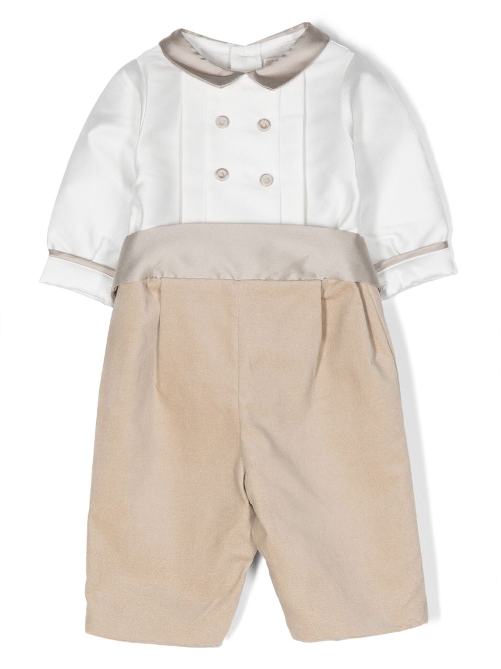 Tutina per neonato La Stupenderia beige con bottoni - Rubino Kids