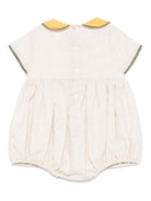 Tutina per neonato La Stupenderia beige con colletto a contrasto - Rubino Kids