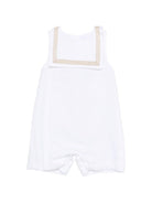 Tutina per neonato La Stupenderia bianca con bottoni sul colletto - Rubino Kids