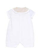 Tutina per neonato La Stupenderia bianca con cravatta con fiocco - Rubino Kids