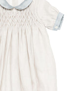 Tutina per neonato La Stupenderia grigio chiaro con dettagli azzurri - Rubino Kids