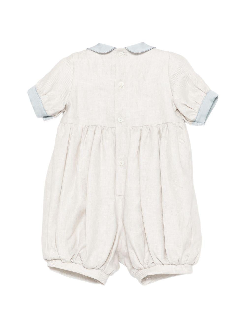 Tutina per neonato La Stupenderia grigio chiaro con dettagli azzurri - Rubino Kids