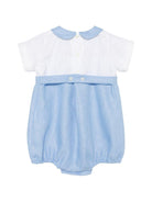 Tutina per neonato Mariella Ferrari azzurra con colletto alla Peter Pan - Rubino Kids