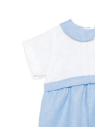 Tutina per neonato Mariella Ferrari azzurra con colletto alla Peter Pan - Rubino Kids