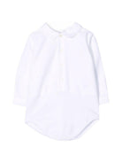 Tutina per neonato Mariella Ferrari bianca con colletto classico - Rubino Kids