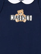 Tutina per neonato Moschino Kids blu con colletto alla Peter Pan - Rubino Kids