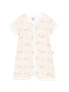 Tutina per neonato Petit Bateau arancione con design a righe verticali - Rubino Kids