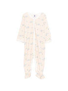 Tutina per neonato Petit Bateau arancione con stampa animali all - over - Rubino Kids