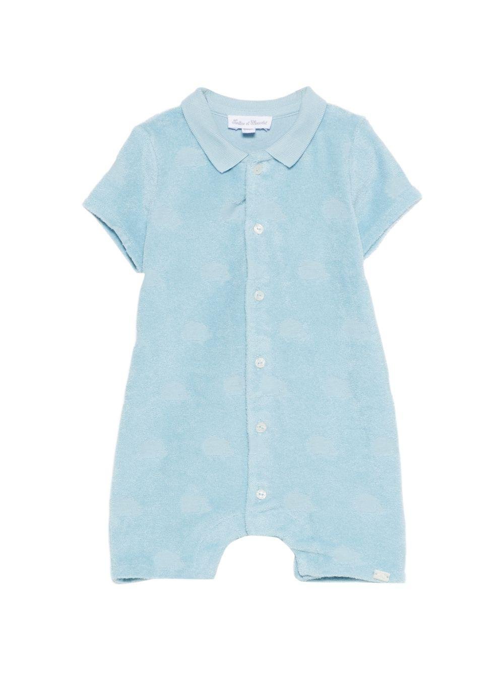 Tutina per neonato Tartine & Chocolat azzurra con colletto - Rubino Kids