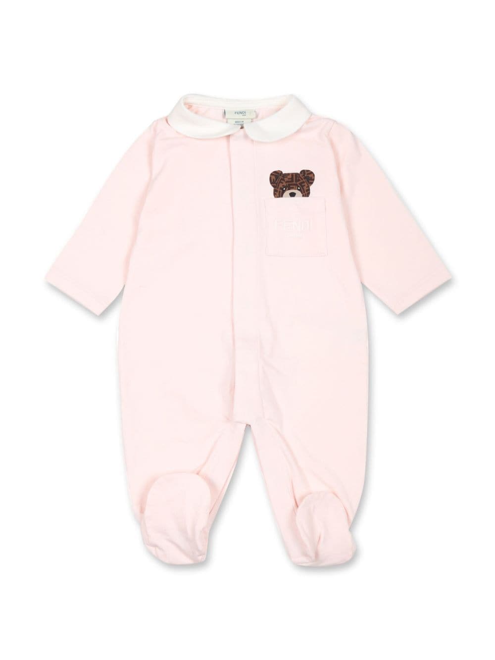 Tutina set neonato per neonata Fendi Kids rosa con cappellino - Rubino Kids