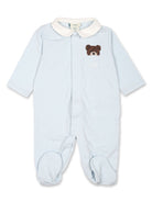 Tutina set neonato per neonato Fendi Kids azzurro con bavaglino - Rubino Kids