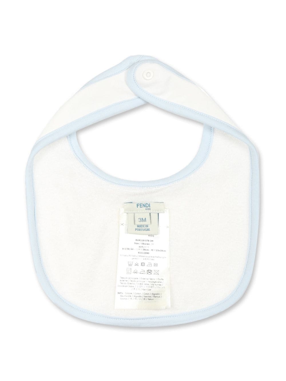 Tutina set neonato per neonato Fendi Kids azzurro con bavaglino - Rubino Kids