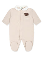 Tutina set neonato per neonato Fendi Kids beige con girocollo - Rubino Kids